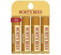 Burt's Bees 100% Natural Moisturizing Lip Balm, Honey with Beeswax - 4 Tubes