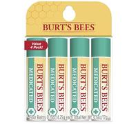 Burt's Bees 100% Natural Moisturizing Lip Balm, Original Beeswax with Vitamin E & Peppermint Oil - 4 Tubes