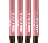 Burt's Bees 100% Natural Moisturizing Lip Shimmer, Peony - 4 Tubes