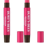 Burt's Bees 100% Natural Origin Lip Shimmer, Rhubarb with Shea Butter and Fruit Oils, 1 Tube, 2.6g (Pack of 2)