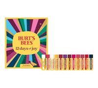 Burt's Bees 12 Days of Joy Lip Balm Advent Calendar Gift Set, Flavored Lip Balm Pack Great for Office Holiday Gifts, Tint-Free, Natural Origin Lip Car