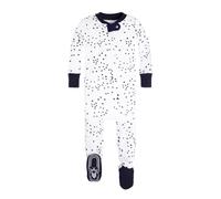 Burt's Bees Baby Baby Boys' Sleeper Pjs, 100% Organic Cotton, Soft One-Piece Footie, Diagonal Zip Up Jumpsuit, Snug Fit Pajamas with Snap Tab Toddler, Midnight Twinkle Bee, 24 Months