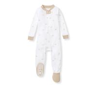 Burt's Bees Baby Baby Boys' Sleeper Pjs, 100% Organic Cotton, One-Piece Footie, Zip Up Jumpsuit, Snug Fit Pajamas Toddler, Golden Bee, 18 Months