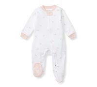 Burt's Bees Baby Baby Girls' Pajamas Sleep and Play, Soft 100% Organic Cotton One-Piece Pj with Non-Slip Grip Footies Toddler Sleepers, Pink Golden Bee, 0-3 Monate