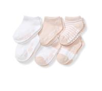 Burt's Bees Baby Baby Girls Socks, 6-pack Ankle Or Crew With Non-slip Grips, Made With Organic Cotton Casual Sock (pack of 6)