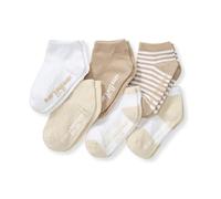 Burt's Bees Baby Baby Girls Socks, 6-pack Ankle Or Crew With Non-slip Grips, Made With Organic Cotton Casual Sock (pack of 6)