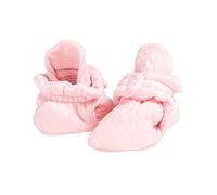 Burt's Bees Baby Booties, Organic Cotton Newborn Essentials Shoes, Neutral Infant Adjustable Slippers Sock, Quilted Blossom, 3-6 Months
