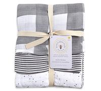 Burt's Bees Baby - Swaddles, Muslin Cotton Baby Blankets, 3-Pack, Multipurpose Lightweight & Breathable 100% Organic Cotton