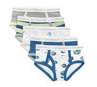 Burt's Bees Baby Toddler Boys' Underwear, Organic Cotton, Tag-Free Comfort Briefs UnderwearKids, Space Shuttles, 4-5 Años