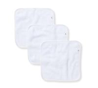 Burt's Bees Baby Toddler Wash Cloths 100% Organic Cotton Soft and Super Absorbent Knitted Terry Cloth and Woven Terry Wash Cloths 3 Pack