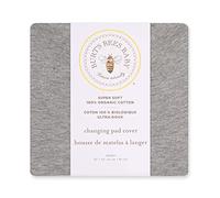 Burt's Bees Baby Unisex Baby Gift Set - Crib Sheet, Changing Pad Cover & Burp Cloths, 100% Organic Cotton Essentials Bundle