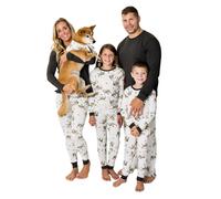 Burt's Bees Baby Unisex Baby Toddler 2-Piece Family Jammies Matching Holiday Organic Cotton Pajamas Northern Reindeer 2T