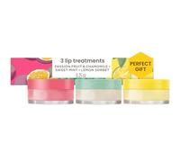 Burt's Bees Back to School Gifts, 5 Dorm Products for College Students, 3 Lip Mask Set Overnight Intensive Treatment Revives for All Day Hydration, Passion Fruit & Chamomile, Sweet Mint, Lemon Sorbet