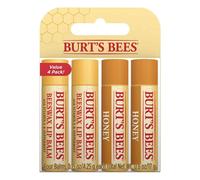 Burt's Bees Lip Balm Multipack, Moisturising Lip Balm Set With Beeswax & Honey, Value Pack, 4x4.25g