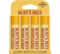 Burt's Bees Beeswax Lip Balm Pack, 0.15 oz / 4.25 g, 4-Pack