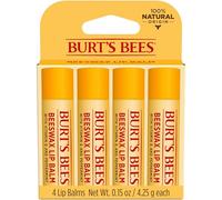 Burts Bees Beeswax Lip Balm Pack, 0.15 oz, 4-Piece