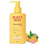 Burt's Bees Boosted Body Lotion, With a Ceramide, Niacinamide and Peptide Complex, Tropical Scented, 13 oz. Bottle