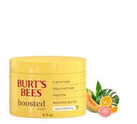 Burt's Bees Boosted Body Whipped Butter With a Ceramide, Niacinamide and Peptide Complex, Tropical Scented, 6.5 oz. Jar