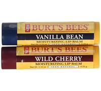 Burts Bees 100% Natural Lip Balm, Wild Cherry and Vanilla Bean Blister Box, 0.3 Ounce, 2 Count by Burt's Bees