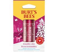 Burt's Bees Gift Set, 3 Lip Shimmers in Peony, Rhubarb and Fig Shades, Kissable Colour, 3x2.6g