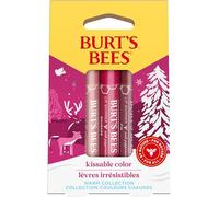 Burt's Bees Gift Set, 3 Lip Shimmers in Peony, Rhubarb and Fig Shades, Kissable Colour, 3x2.6g