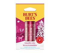 Burt's Bees Gift Set, 3 Lip Shimmers in Peony, Rhubarb and Fig Shades, Kissable Colour, 3x2.6g, Mul