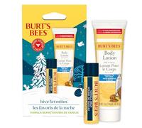 Burt's Bees Gift Set for Lip & Body, Vanilla Bean Lip Balm & Mini Milk & Honey Body Lotion, Hive Favorite Limited Edition