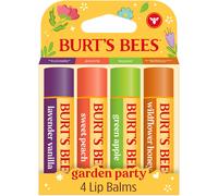 Burt's Bees Gifts Ideas - Garden Party Lip Balm Set Lavender Vanilla Sweet Peach Green Apple Wildflower Honey With Responsibly Sourced Beesw