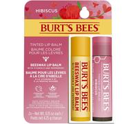 Burt's Bees Hibiscus Tint & Beeswax Lip Balm Duo. Natural, Softening Care.