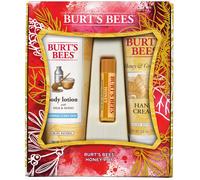 Burt's Bees Honey Pot Gift Set 3 Honey Skin Care Products - Milk & Honey Body Lotion Honey & Grapeseed Hand Cream and Honey Lip Balm