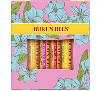 Burt's Bees Lip Balm Gift Set, Beeswax, Strawberry, Tropical Pineapple, Dragonfruit Lemon, In Full Bloom, 4x4.25g