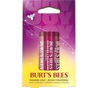 Burt's Bees Kissable Colour Lip Shimmer Gift Set, Peony, Rhubarb & Fig