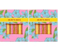 Burt's Bees Lip Balm Gift Set, Beeswax, Strawberry, Tropical Pineapple, Dragonfruit Lemon, In Full Bloom, 4x4.25g (Pack of 2)