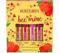 Burt's Bees Lip Balm Gift Set, Pomegranate, Strawberry, Dragonfruit Lemon, Watermelon, Bee Mine, 4x4.25g