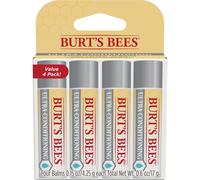 Burt's Bees Lip Balm, Moisturizing Lip Care, 100% Natural Origin, Ultra Conditioning with Shea, Cocoa & Kokum Butter (4 Pack) (Ultra Conditioning)