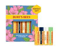 Burt's Bees Lip Balm Mothers Day Gifts for Mom - Balm Bouquet Set, Original Beeswax, Vanilla Bean, Cucumber Mint, Coconut & Pear Pack, Natural Origin