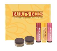 Burt's Bees Lip Care Set - Lip Balms & Tints in Red Dahlia & Hibiscus, Lip Mask & Scrub