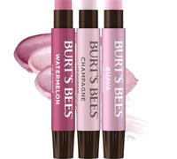 Burt's Bees Lip Shimmer Pink Collection, Tinted Lip Balm Stick, 3 Shades; Value Pack, 3 Tubes x 0.09 Oz (Pink Multi)