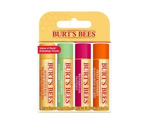 Burt's Bees Lipbalm 4 Pack Freshly Picked