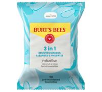 Burt's Bees Micellar Coconut & Lotus Facial Towelettes, 100% Plant Based Cloths; 99% Natural Origin; Remove, Makeup, Cleanse, Hydrate;