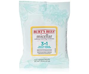 Burts Bees Micellar Makeup Removing Towelettes - Coconut and Lotus Water for Women 10 Count Towelettes