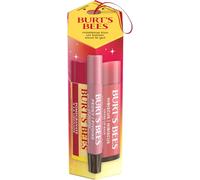 Burt's Bees Mistletoe Kiss Lip Gift Set, Pomegranate, Tinted Balm & Shimmer