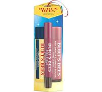 Burt's Bees Mistletoe Kiss Red Lip Gift Set, Lip Balm, Tinted Balm & Shimmer