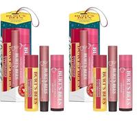 Burt's Bees Moisturising Lip Balm, Tinted Lip Balm and Lip Shimmer, Mistletoe Kiss (Pack of 2)