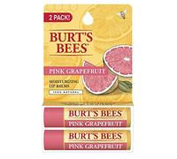 Burts Bees Pink Grapefruit Moisturizing Lip Balm Twin Pack, 0.15 oz