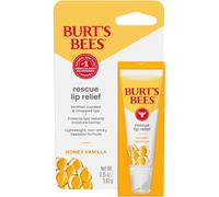 Burt's Bees Rescue Lip Relief, Honey Vanilla, Hydrating Lip Balm for Dry Cracked Lips,1 Squeezy Tube, 0.35oz (Honey Vanilla)