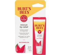 Burt's Bees Rescue Lip Relief, Watermelon, Hydrating Lip Balm for Dry Cracked Lips, 1 Squeezy Tube, 0.35oz (Watermelon)