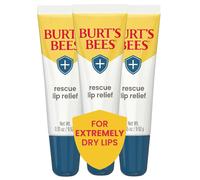 Burts Bees Rescue Lip Relief with Shea Butter and Echinacea, 100% Natural Origin, 0.35 Ounces (Unscented)