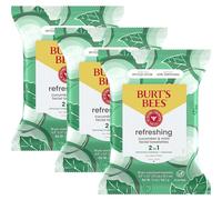 Burt's Bees Sensitive Facial Cleansing Towelettes with Cucumber and Mint - 30 Count (Pack of 3)