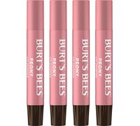 Burt's Bees Shimmer Lip Tint Set, Mothers Day Gifts, Tinted Lip Balm Stick, (4-Pack) (Peony)